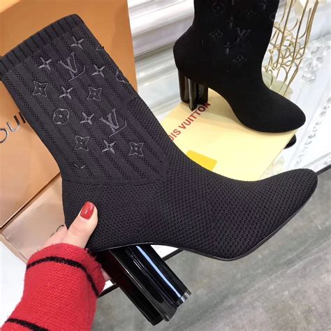 louis vuitton sock heels|louis vuitton sock booties.